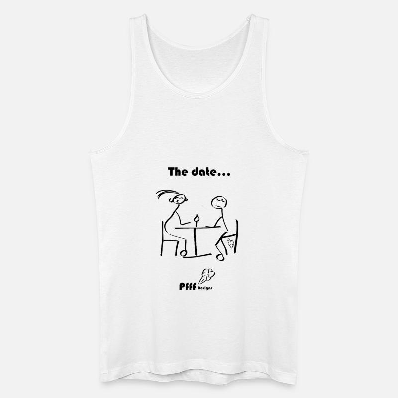date Pfff - Männer Bio Tank Top - Weiß