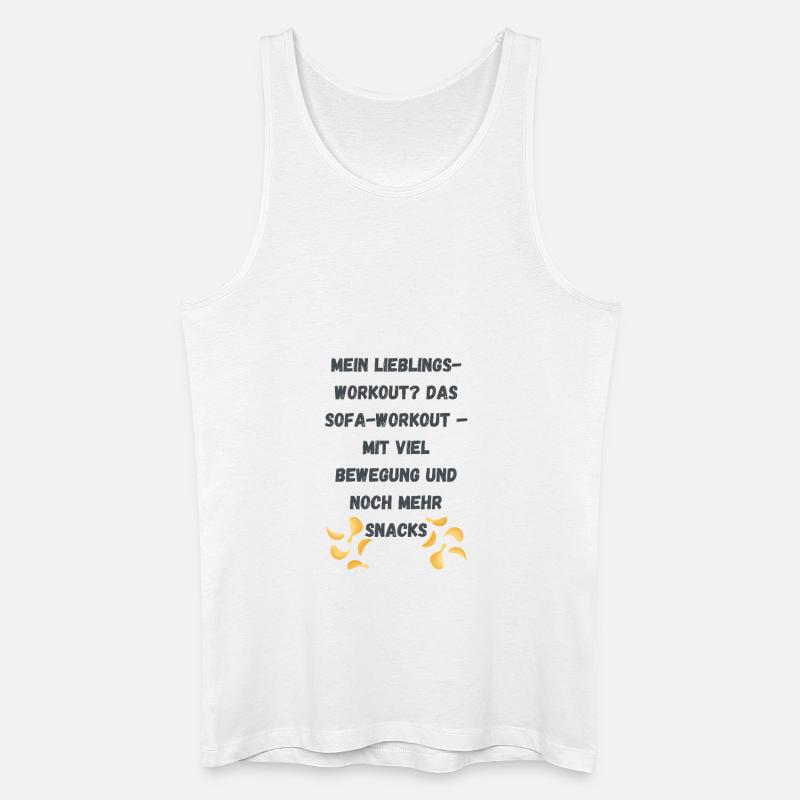 Snacks deine Liebe - Männer Bio Tank Top - Weiß