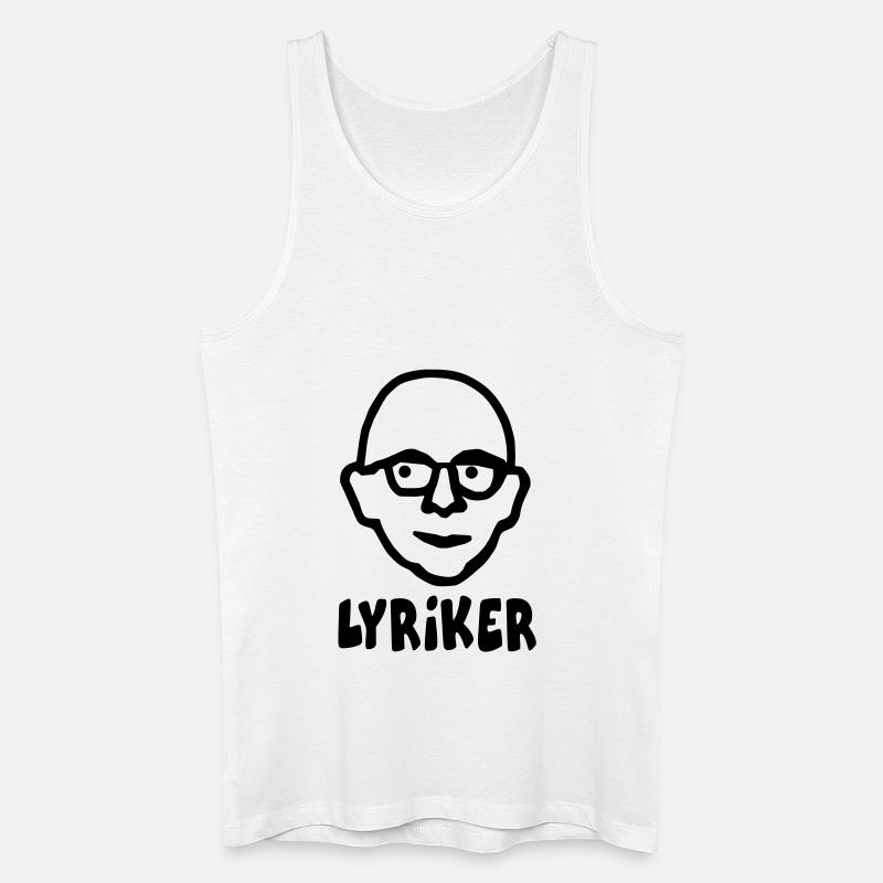 LYRIKER - Männer Bio Tank Top - Weiß