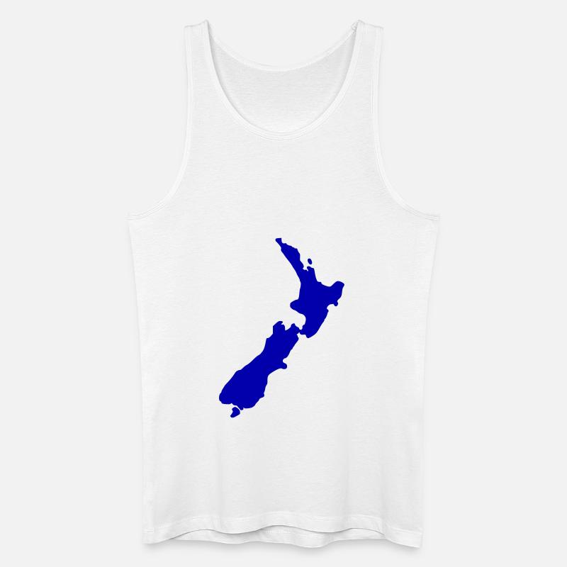 Neuseeland - Männer Bio Tank Top - Weiß
