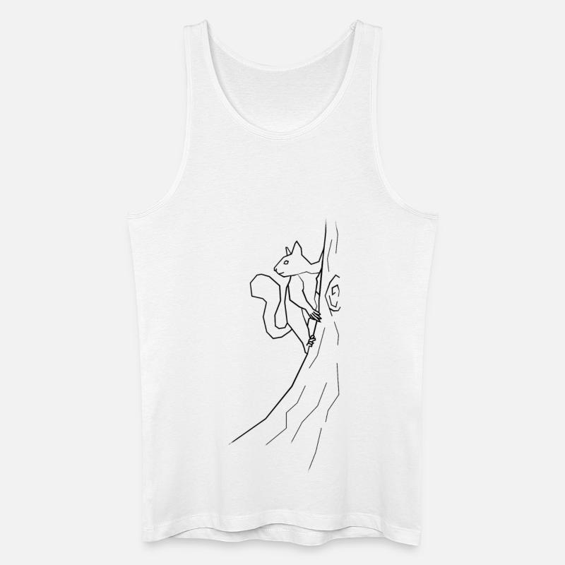 Eichhörnchen - Männer Bio Tank Top - Weiß
