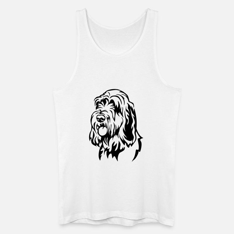 Spinone Italiano Kopf - Männer Bio Tank Top - Weiß