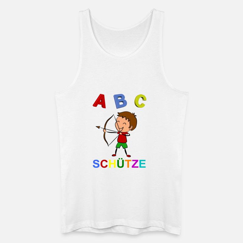Kind Einschulung - Männer Bio Tank Top - Weiß