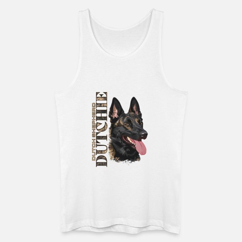 Dutchie - Holländischer Schäferhund - Männer Bio Tank Top - Weiß