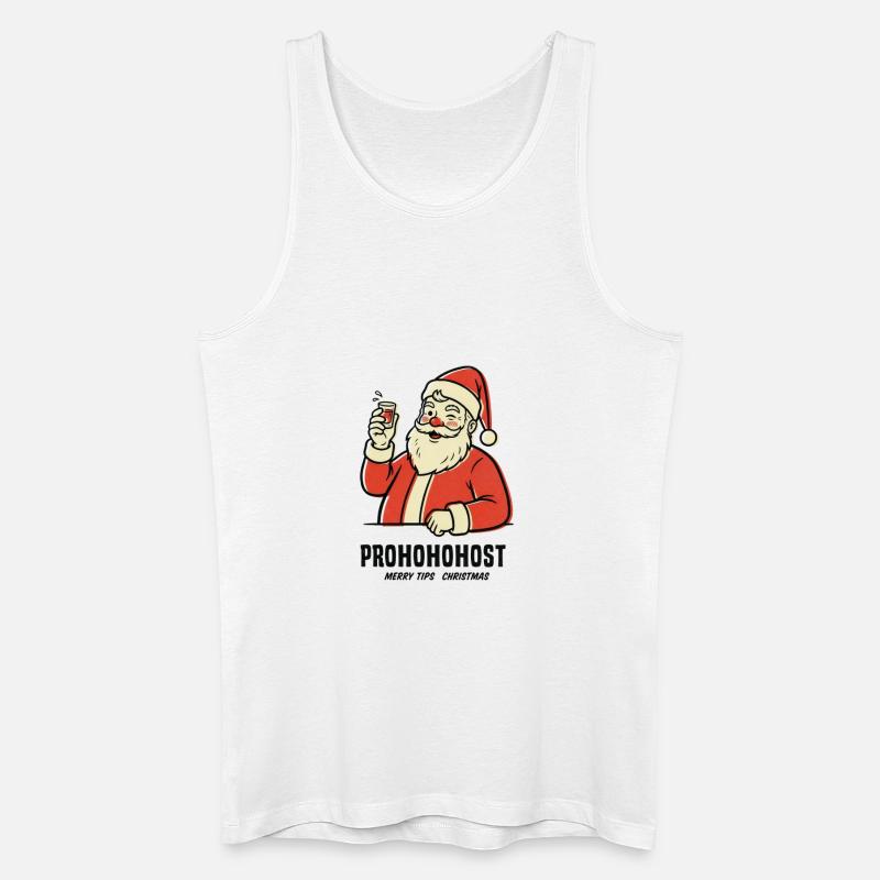 Prohohohost - Männer Bio Tank Top - Weiß