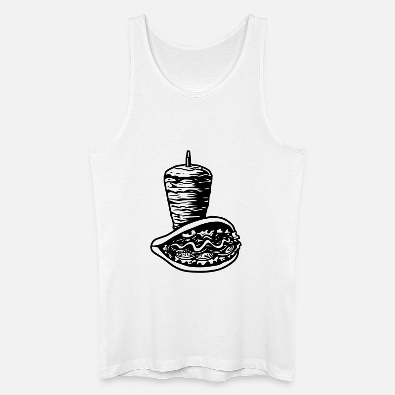 spitwithkebab - Männer Bio Tank Top - Weiß