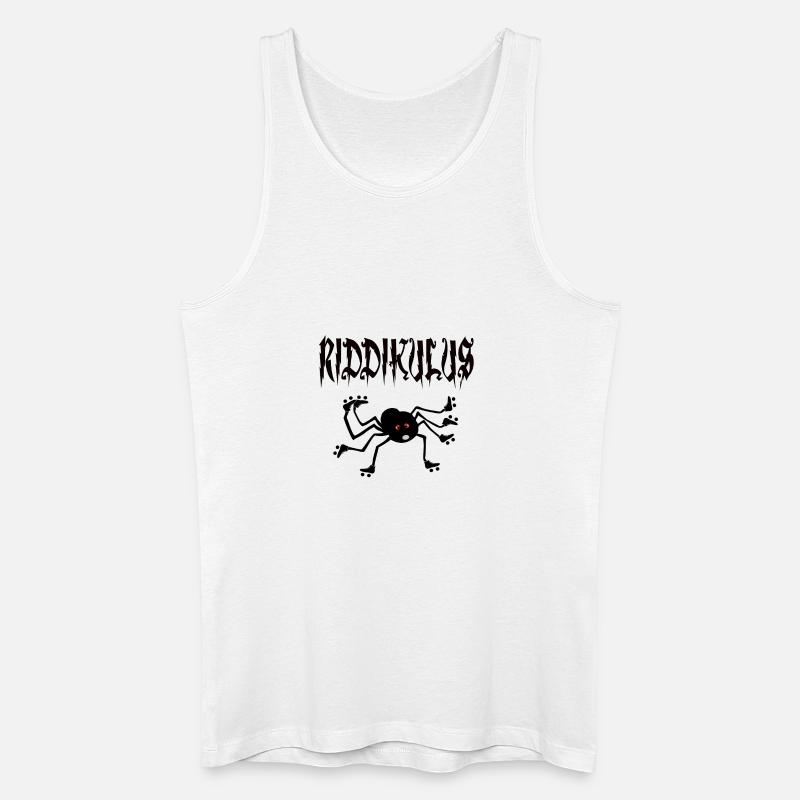 Spinne mit Rollschuhen - Männer Bio Tank Top - Weiß