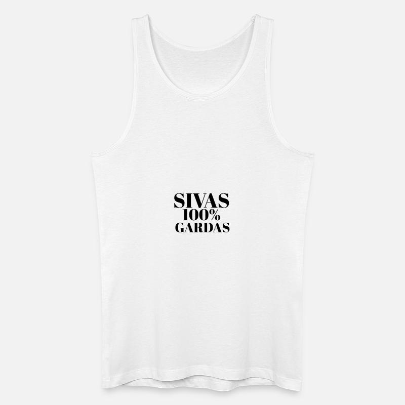 SIVAS GARDAS - Männer Bio Tank Top - Weiß