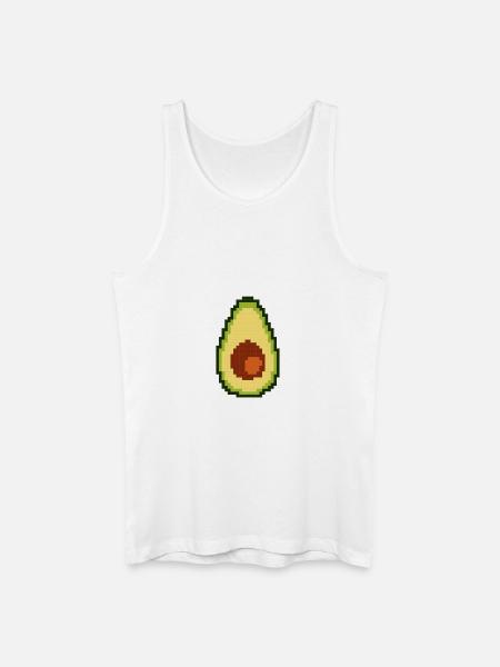 Pixel avocado - Men’s Organic Tank Top - white
