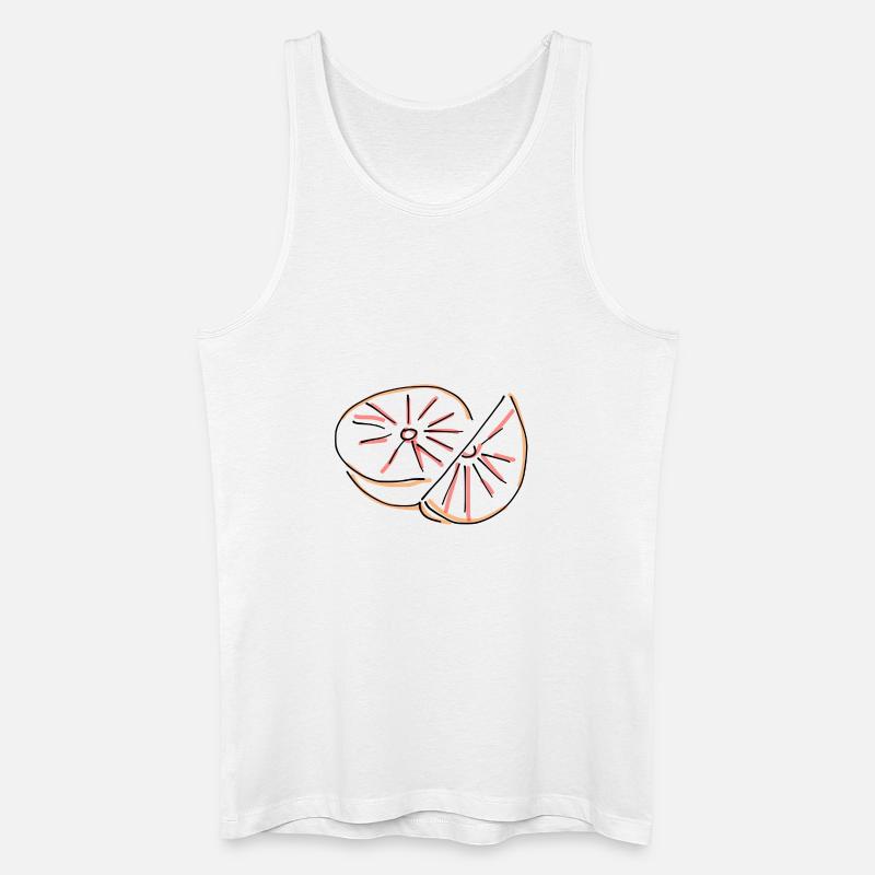 Grapefruit - Männer Bio Tank Top - Weiß
