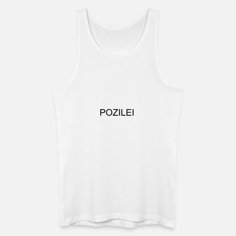 Polizei - Männer Bio Tank Top - Weiß