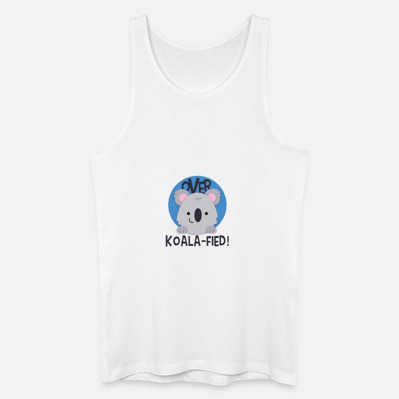 koala 2 white - Männer Bio Tank Top - Weiß