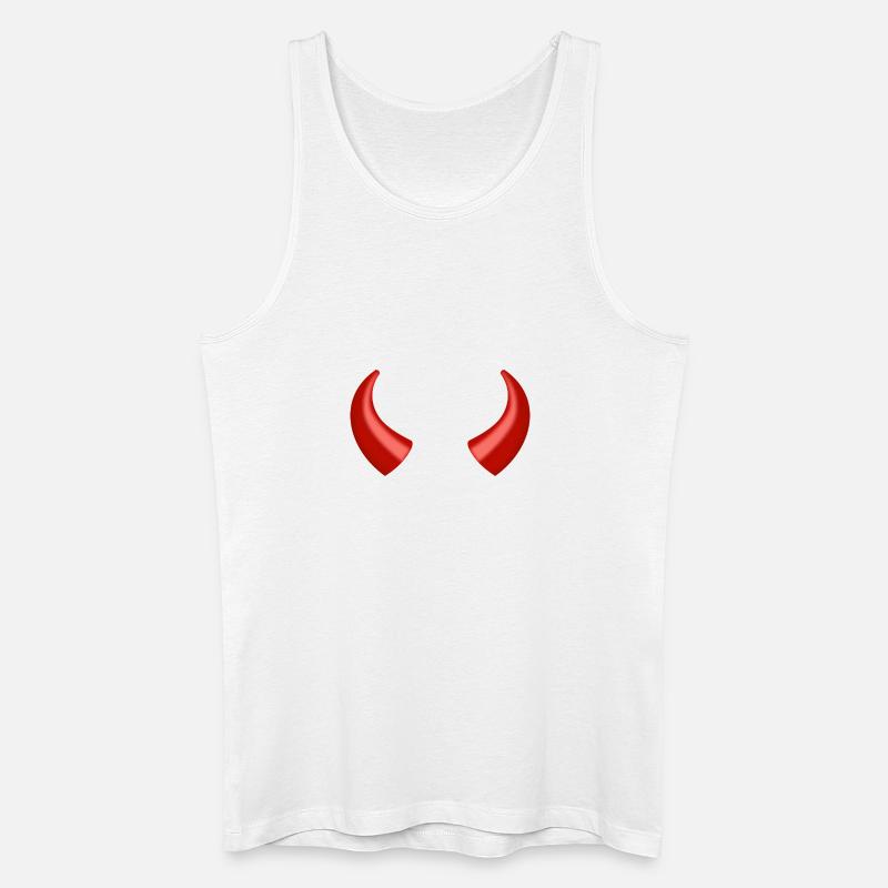 devil - Men’s Organic Tank Top - white