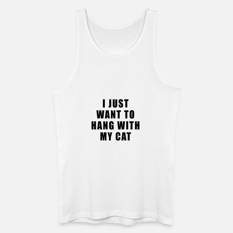 Katze Katzen Sprüche - Männer Bio Tank Top - Weiß