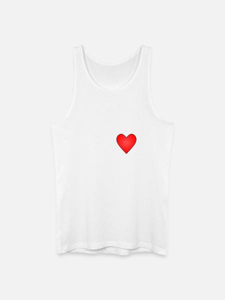 Coeur - Débardeur bio Homme - blanc