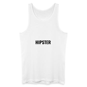 Hipster - Débardeur bio Homme - blanc - Devant