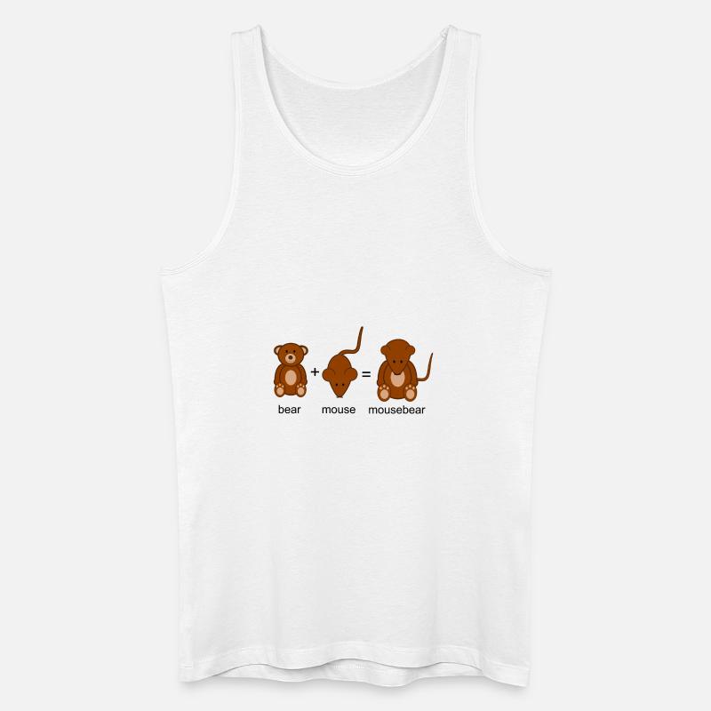 Mausebär - Männer Bio Tank Top - Weiß