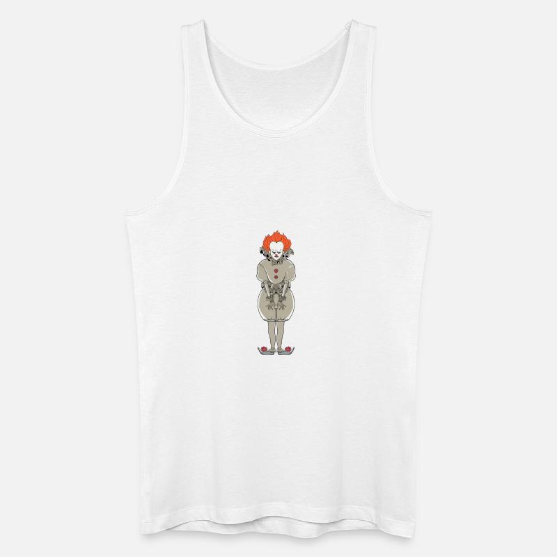 böser Clown - Männer Bio Tank Top - Weiß