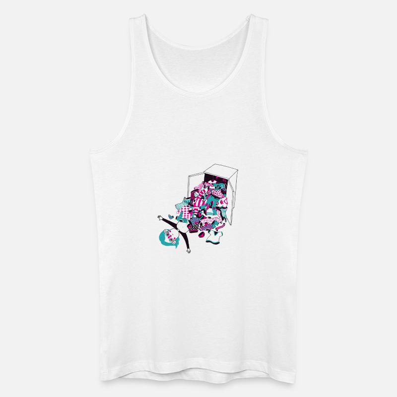 Überfluss - Männer Bio Tank Top - Weiß
