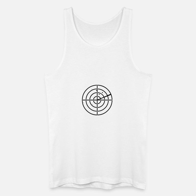 Cible (noir) - Débardeur bio Homme - blanc
