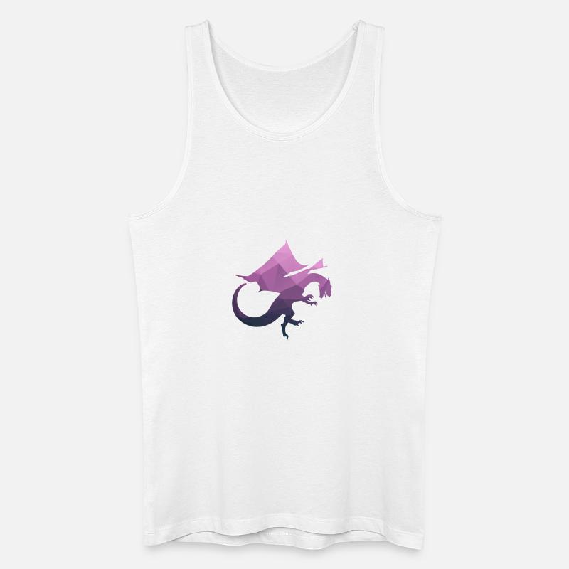 Drachen - Männer Bio Tank Top - Weiß