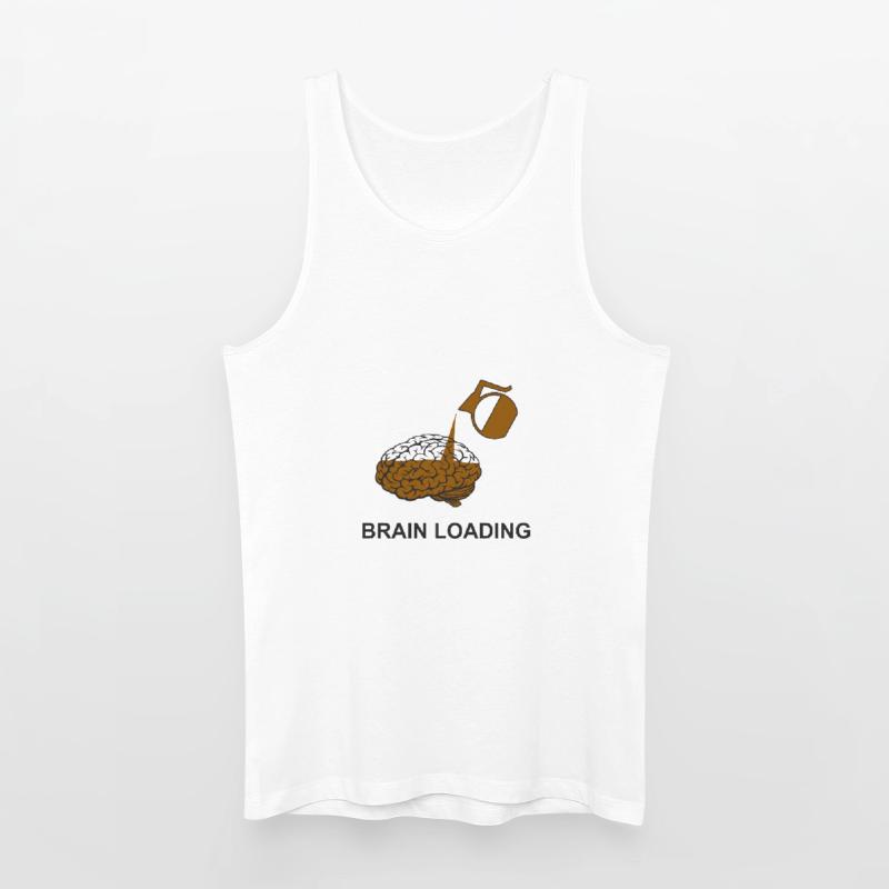 Brain loading by coffee Men’s Organic Tank Top