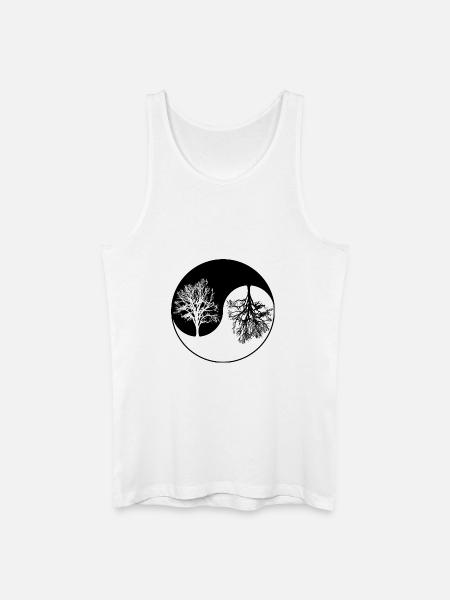 ying yang tree - Débardeur bio Homme - blanc