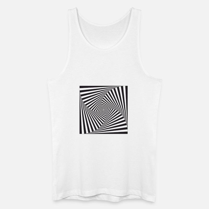 optical illusion - Men’s Organic Tank Top - white