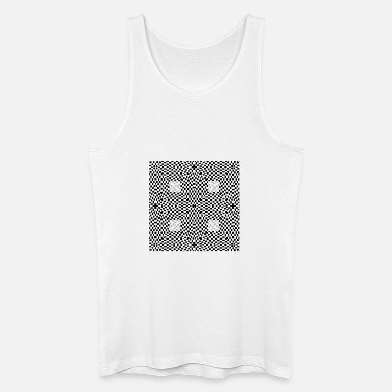 Abstraktion - Männer Bio Tank Top - Weiß