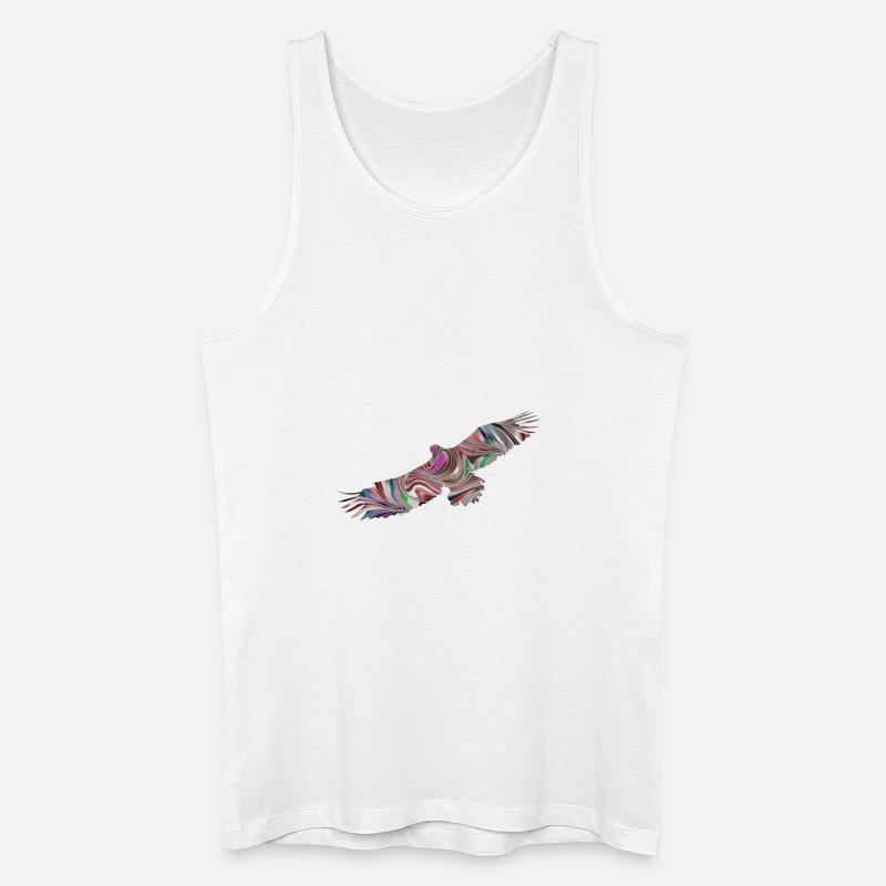 Adler - Männer Bio Tank Top - Weiß