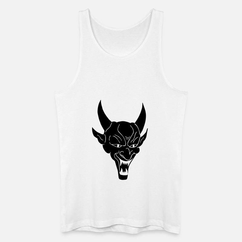 Devil - Männer Bio Tank Top - Weiß