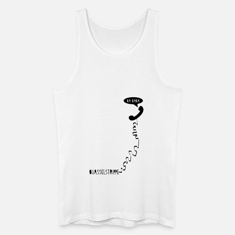 quasselstrippe - Männer Bio Tank Top - Weiß