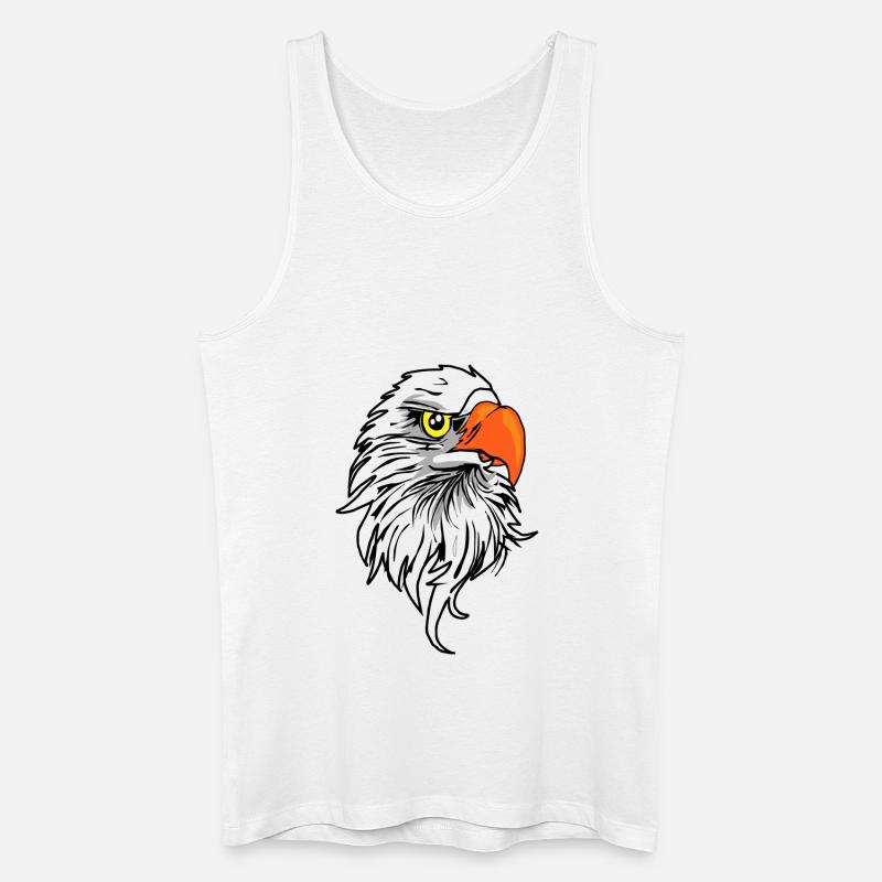Adler Comic - Männer Bio Tank Top - Weiß