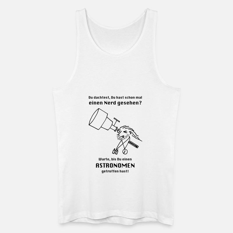 Astronom - Männer Bio Tank Top - Weiß