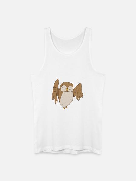 Owl Owl - Men’s Organic Tank Top - white