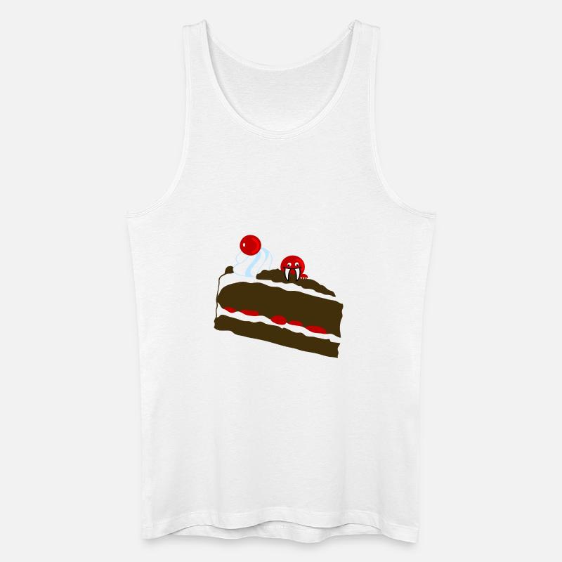 Torten Monster Schwarzwälder - Männer Bio Tank Top - Weiß