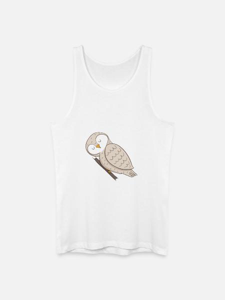 owl - Men’s Organic Tank Top - white