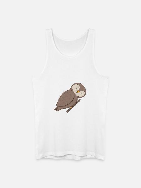 Owl Eagle owl - Men’s Organic Tank Top - white