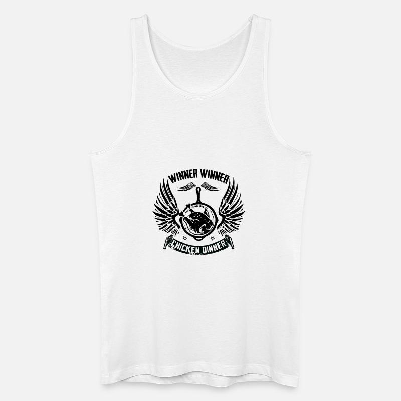 Winner Winner Chicken Dinner Pubg Design - Männer Bio Tank Top - Weiß