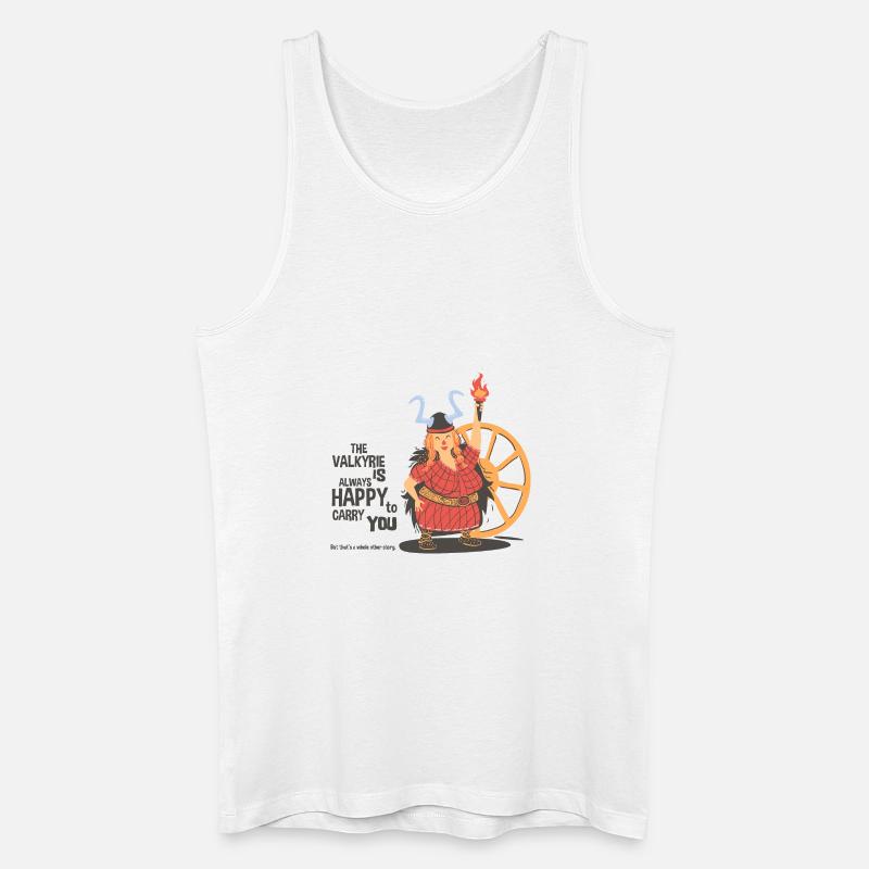 Wallküre,Wikinger,Pirat, Eroberer frech,fett,dick - Männer Bio Tank Top - Weiß