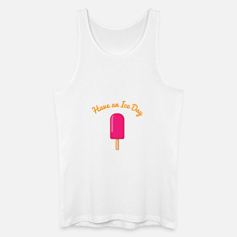 Ice Day - Männer Bio Tank Top - Weiß
