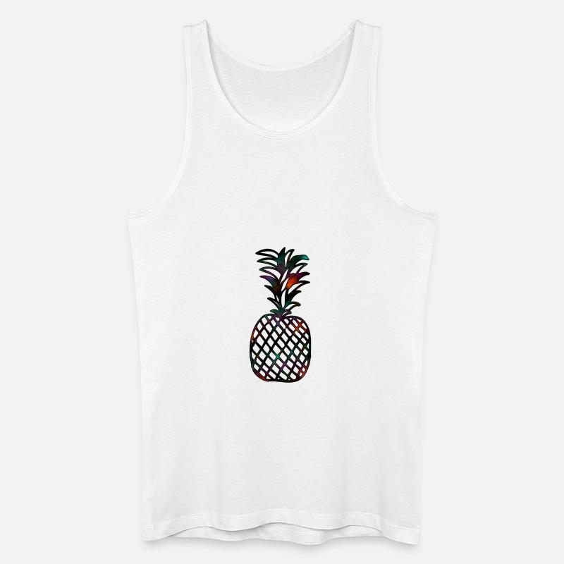 Ananas - Männer Bio Tank Top - Weiß