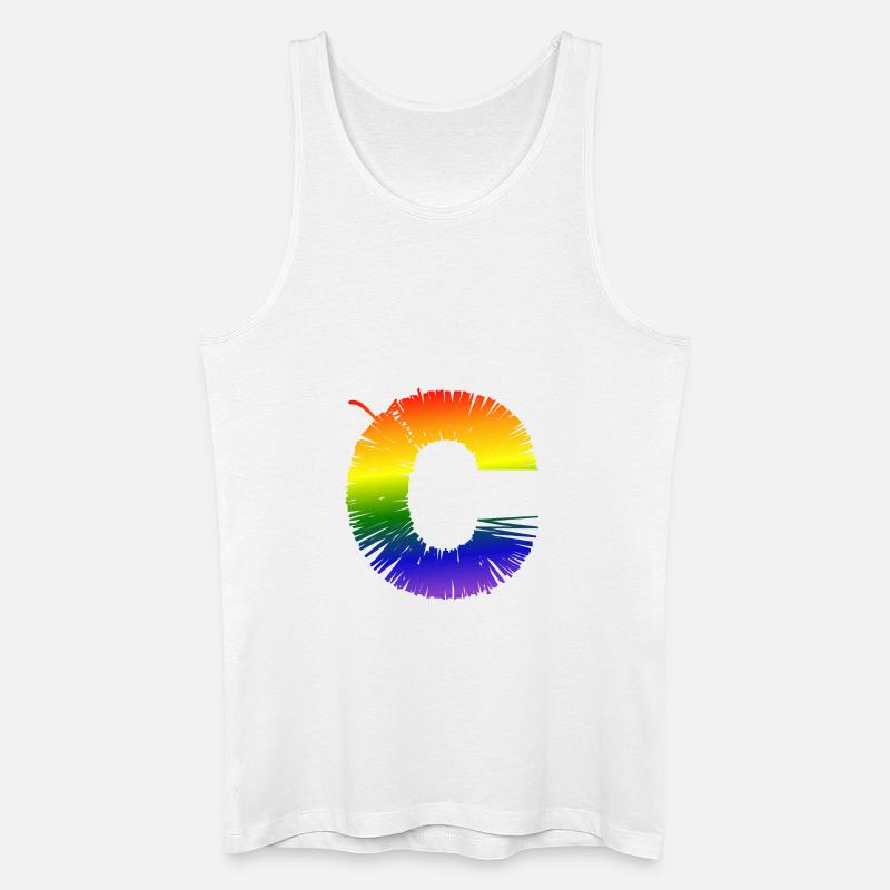 Rainobow C - Männer Bio Tank Top - Weiß