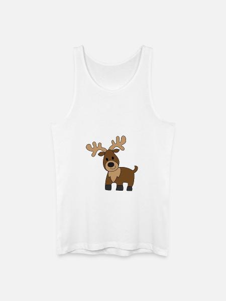 deer - Men’s Organic Tank Top - white
