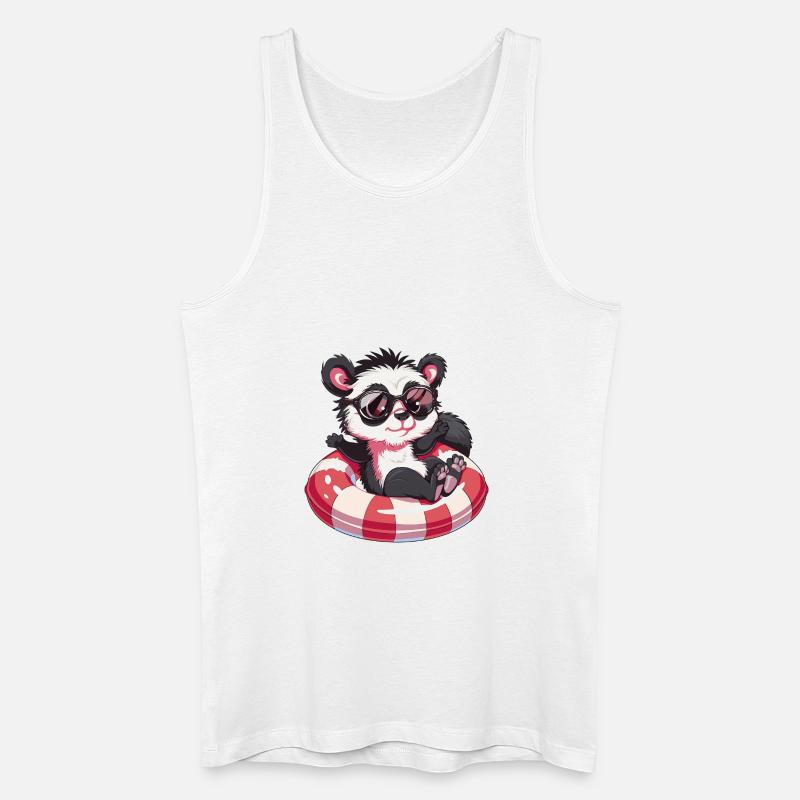 Stinktier Comic Cool - Männer Bio Tank Top - Weiß