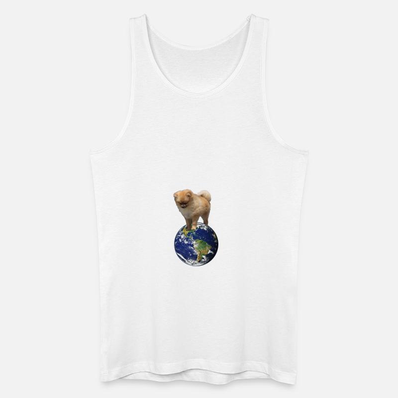 Meine Welt - Männer Bio Tank Top - Weiß