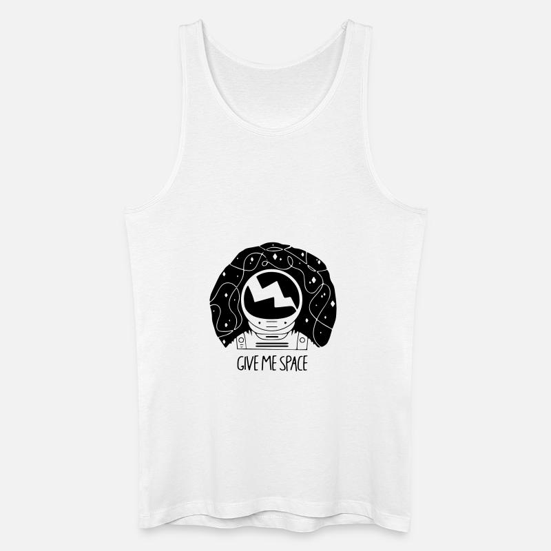 Give Me Space - Männer Bio Tank Top - Weiß