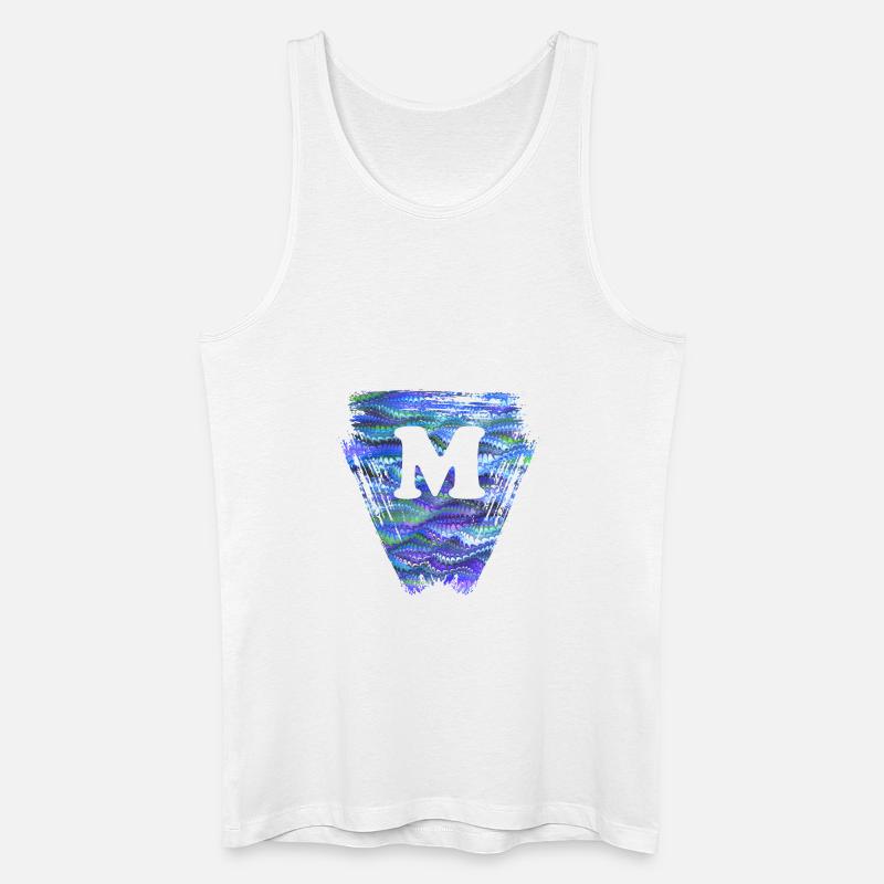 dreieck e 103 m - Männer Bio Tank Top - Weiß
