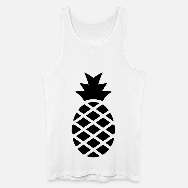 Ananas - Männer Bio Tank Top - Weiß