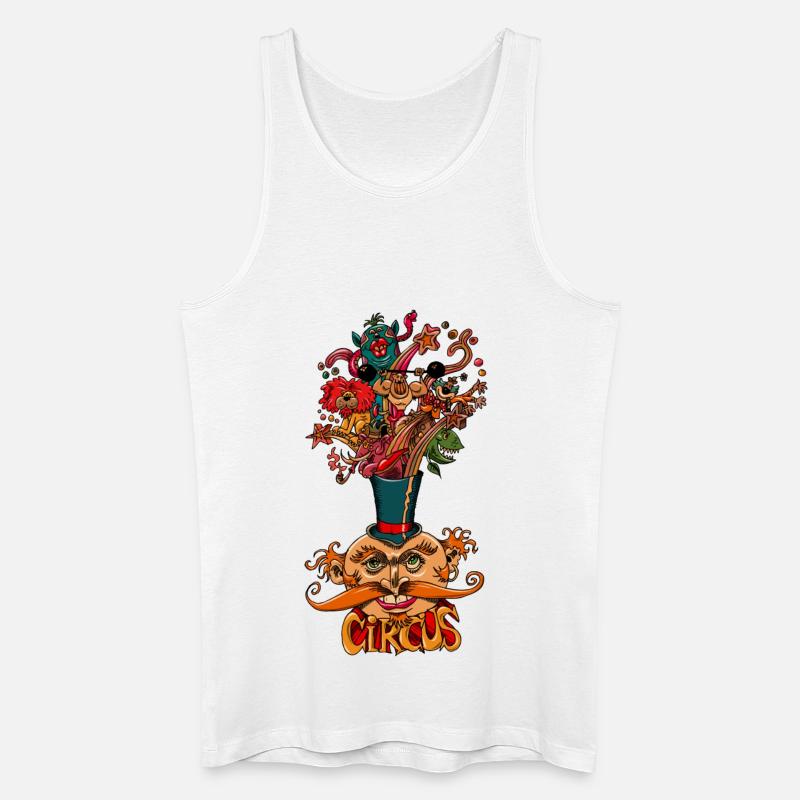 der Zirkus - Männer Bio Tank Top - Weiß